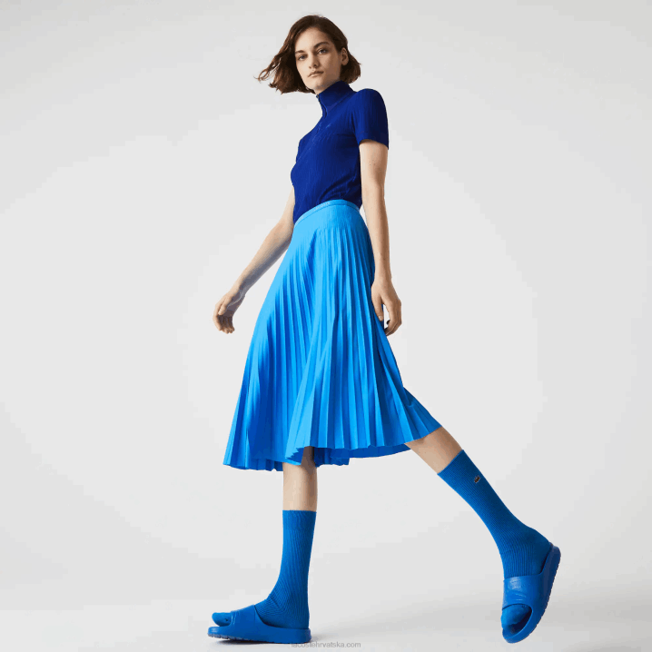 plavi ptv 6H4B2600 žene Lacoste plisirana suknja s elastičnim strukom plavi ptv 6H4B2600 žene Lacoste plisirana suknja s elastičnim strukom